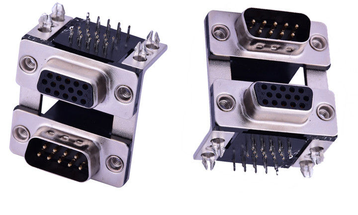 ผู้หญิง D Sub Connector 9PIN ประเภทประกอบที่นั่งสาธารณะ