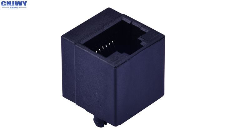 8P8C Rj45 เครื่องเชื่อมเครือข่าย ความต้านทานการติดต่อ 30 M Omega Max Grade สูง