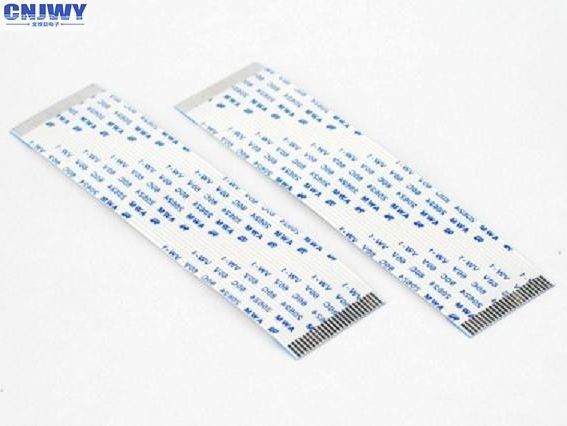 60 Pin Flat Flex Ribbon Cable, 1.0 mm FFC Extension Cable ปัจจุบันการจัดอันดับ 0.5AMP