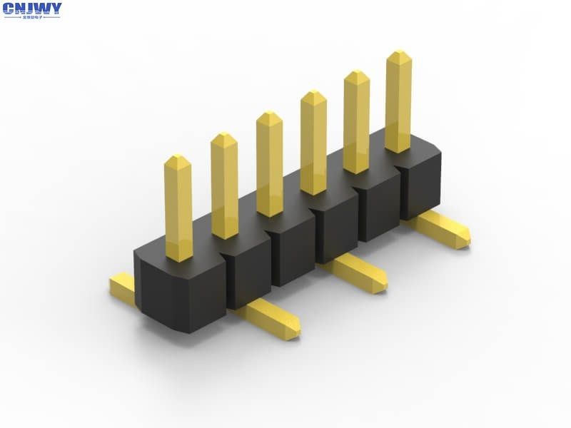 1 มม Pitch Pin Header Connector สายเดียว 14 Pin Header Connector