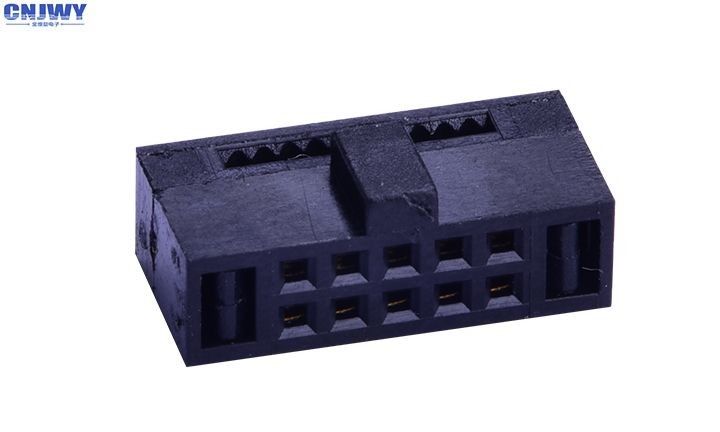 เครื่องเชื่อมเคเบิล IDC แฟลชทอง 1.27 มม 2 * 6 ทาง วัสดุ PBT Insulator