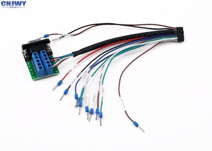 I / O Breakout ประกอบเคเบิลไฟฟ้า DGB9FT กับ 2.0mm DuPont สายสีหลากหลาย