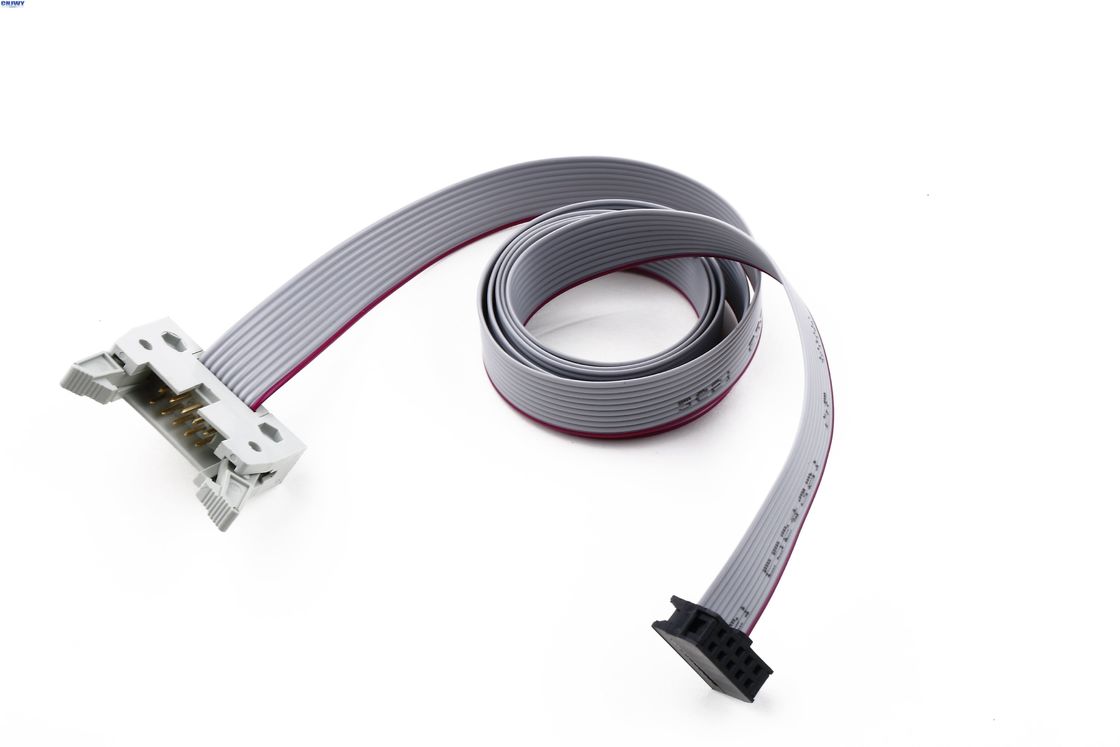 2 * 5 ปิน IDC คาเบิ้ลริบบอน แอนเซบิเลต, 2.54 มม Pitch Ribbon คาเบิ้ล PVC วัสดุ