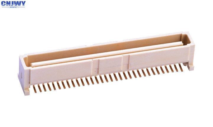 64 PIN Bit PCB Board To Board Connector 1.0MM ที่นั่งตั้ง สีเบจ วัสดุ LCP