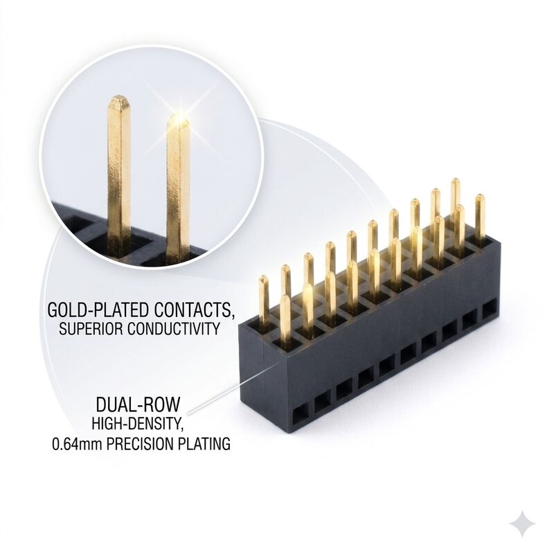 0.8 มม. Pitch Fine Pitch Mezzanine หัวต่อตัวเมียหัวต่อแถวคู่ 2x30P ซ็อกเก็ต PCB แบบซ้อน