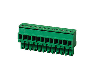 PA66 SN ปลอต 30-16AWG เครื่องเชื่อมปลายบล็อก CPT 3.81mm Pitch 1 * 10P เขียว