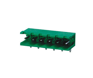 5.08 มิลลิเมตร Center Space Terminal Strip Connector 1*08P PA66 SN Plated DIP/RA 300V 18A