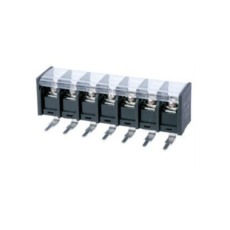 10.0mm Pitch PCB Barrier Surface Mount Terminal Blocks 1*07P 90° พร้อมปกป้อง
