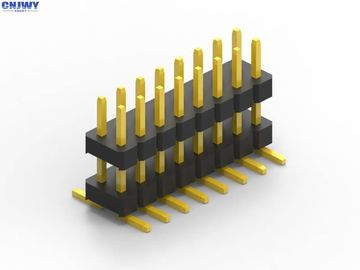 2.54 มม เพศชาย SMD Pin Header วัสดุติดต่อทองแดง Connector Pin Header