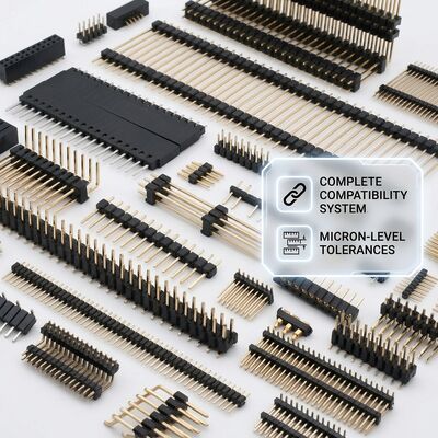 หัวต่อแบบปักตัวผู้ SMT แบบสองแถวสำหรับติดตั้งบนพื้นผิว ระยะพิทช์ 2.54 มม. PCB 80 พิน ใช้ได้กับการบัดกรีแบบรีโฟลว์