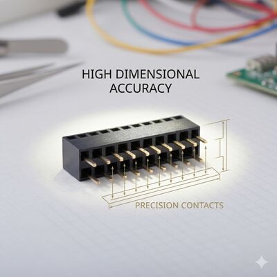 คอนเนคเตอร์หัวต่อตัวเมียแบบมุมฉาก SMD แบบบางพิเศษ ระยะพิทช์ 1.27 มม. แถวคู่ ชุบทอง ดีไซน์ PCB บางเฉียบ
