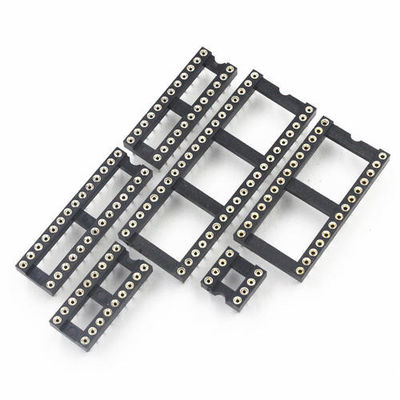 60VAC DIP SINGLE 2.54mm Pitch PBT โซกิต IC ที่บูรณาการ